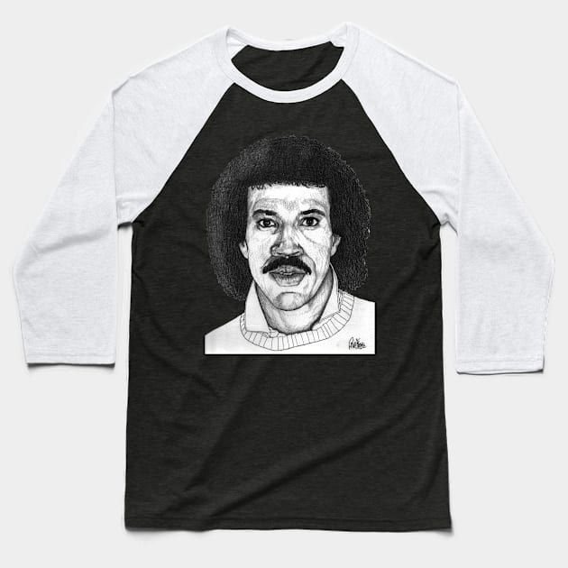 Lionel Richie Baseball T-Shirt by paulnelsonesch